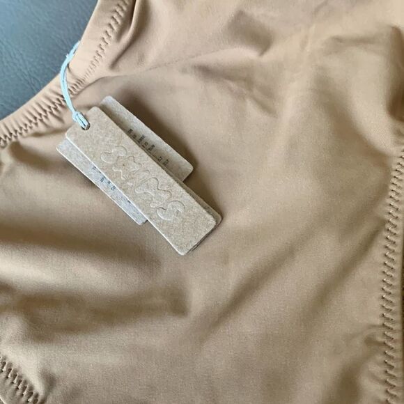 Skims 3X Cut Out One Piece Swimsuit Travel Monokini One-Shoulder Almond Tan New - Picture 12 of 12